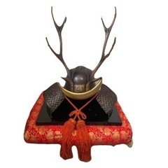 山中鹿之助幸盛 所用❤模鹿角半月の兜　かぶと 武将 戦国時代 置...