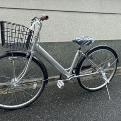 296番　全車両格安販売‼️ 26インチ 変速付き　オートライト　シティサイクル 54）全車両格安販売‼️26インチ オートライト 変速付き シティサイクル
