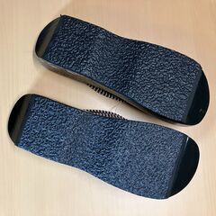 木製アジアンサンダル（ブラック）の画像