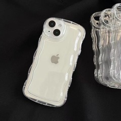 アクスタが入るスマホケース　iPhone13　iPhone14 iPhone15  透明　シェイカー　クリア　韓国　シャカシャカの画像