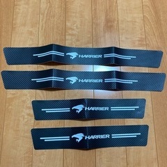 【新品】HARRIER ドアプロテクターガード　カーボンステッカー　スカッフプレート ハリアーの画像