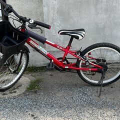 すぐ乗れます！　ジュニアサイクル　２０インチ　レッド　