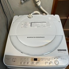 SHARP 洗濯機　6.0kg 2019年製の画像