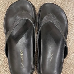 CAMINANDO カミナンド レザーサンダル ブラック　サイズ7　