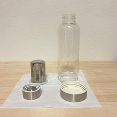【非売品】　DECENCIA ガラスタンブラー　茶漉し付き　　タンブラーの画像