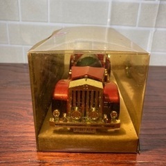 古酒ミニチュアボトル GRANDGOSIER ナポレオン ブランデー クラシックカー 赤 ケース入りの画像