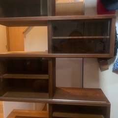 ディスプレイ棚　デザイン棚　木製　の画像
