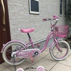メゾピアノ　自転車　16インチ　補助輪付き　サイクルベースあさひ...