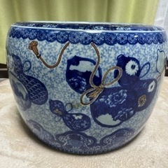 陶器　大火鉢　アンティーク