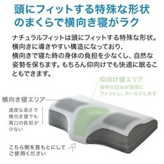 【お盆SALE】ニトリ 横向きが寝がラクな枕 の画像