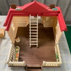 シルバニアファミリー　テラスのすてきなお家　家具人形大量付きの画像
