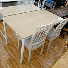 ★ジモティ割あり★ IKEA　ダイニングテーブルセット 椅子2脚　ナチュラル　クリーニング済　YJ2421