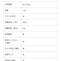 タイガー　TIGER 電気ケトル わく子 [1.2L] PCL-A120WM マットホワイト の画像