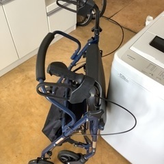 シルバーカー 折りたたみ コンパクト ショッピングカート歩行補助 介護 アルミ ny595 リサイクルショップ宮崎屋　佐土原店　24.9.15Fの画像
