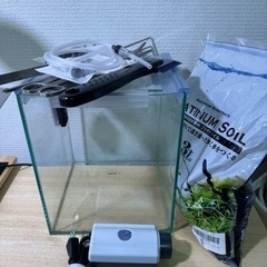 水槽とエアーポンプとお手入れセットまとめて