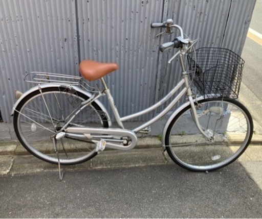 26インチシティサイクル　シルバー