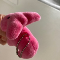 キャラクターのぬいぐるみキーホルダーの画像