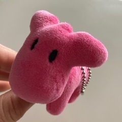 キャラクターのぬいぐるみキーホルダーの画像