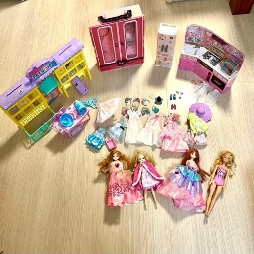 【在庫僅少】 リカちゃん&バービーちゃん キッチン 冷蔵庫 ドレッサー ペット クリアファイル
