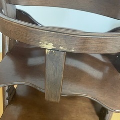 GW限定セール 大和屋 すくすくチェアスリムプラス テーブル付 ダークブラウンDB 7503 の画像
