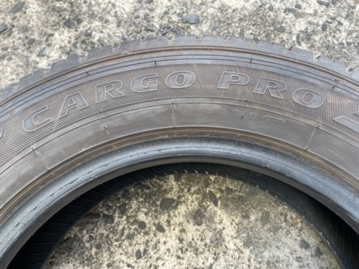 430-2)工賃込み！155/80R14 88/86N LT グッドイヤーCARGO PRO中古4本セット！山あり良品2019年製