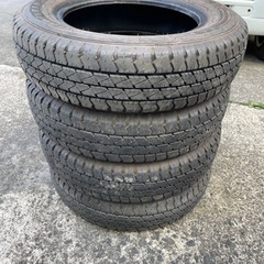 430-2)工賃込み！155/80R14 88/86N LT グッドイヤーCARGO PRO中古4本セット！山あり良品2019年製