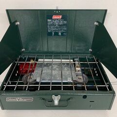 【Coleman】 コールマン ツーバーナーコンロ コンパクトキャンプストーブ キャンプ アウトドア 413H セット J0001 の画像