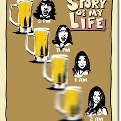 ブリキ看板　BEER　ビール　Story of my life　
