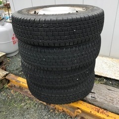 軽トラ スタッドレス＆鉄ホイール