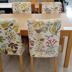 店長値引き★ジモティ割あり★ IKEA 4人掛けダイニングセット ナチュラル H74×D84×W140-221 クリーニング済み TJ5625