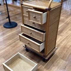 ラタンチェスト【町田市再生家具】　240314の画像