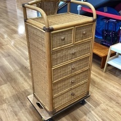 ラタンチェスト【町田市再生家具】　240314の画像