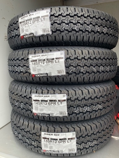 新品4本 145R12 6PR LT 2024年製 ヨコハマ スーパーバン 日本製
