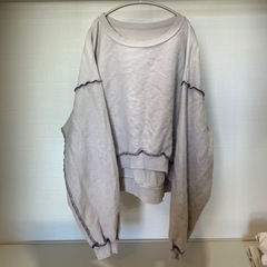 【JEANASIS】リバーシブル ステッチ スウェット