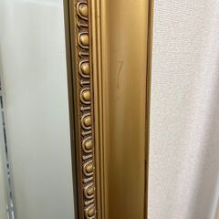 アンティーク調 立てかけ式全身ミラー 直接引き取り歓迎②の画像