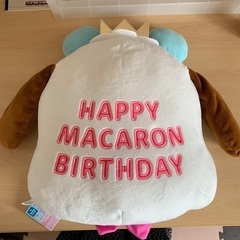 サンリオキャラクターズ　ハッピーマカロンバースデーフェイスクッション　ポチャッコの画像