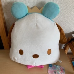 サンリオキャラクターズ　ハッピーマカロンバースデーフェイスクッション　ポチャッコの画像
