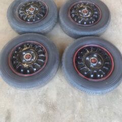 夏タイヤ付きアルミホイール売ります。サイズ：145R12