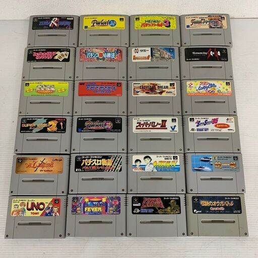 【任天堂】 スーパーファミコン ソフト カセット まとめ売り 24本 J0003