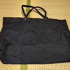 ニコちゃん　黒大きめトートバッグの画像