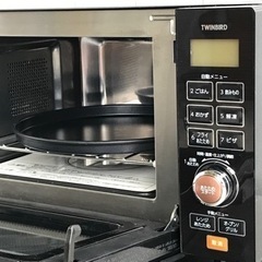 E330◇ツインバード◇オーブンレンジ◇2020年製◇18L◇フラット庫内◇MW-FS18の画像