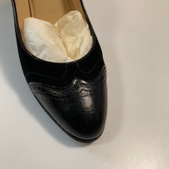 【新品未使用】a.testoni パンプス　黒　36の画像