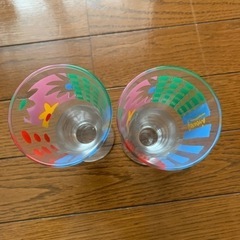三角形グラス 2つセット パフェやビールにも使えます。※お引き渡しは平日のみの画像