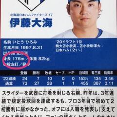エラーカード伊藤大海176mの画像
