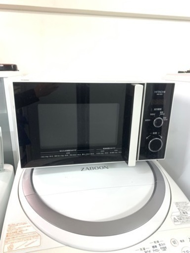 配送可能　保証付き 2021年製日立 HITACHI HMR-TR221-Z6 W [電子レンジ ターンテーブルタイプ 横開き 22L ホワイト