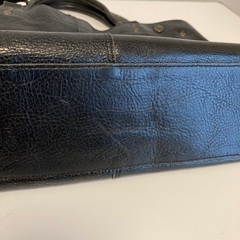 牛革　バッグ　黒の画像