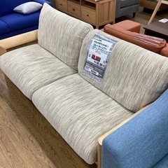 KE-2【新入荷　リサイクル品】白川家具　REMBRANDT 3シーターソファ　ナチュラルの画像