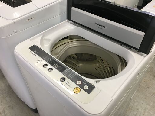 洗濯機の分解クリーニング行っています！配送設置込み　パナソニック5.0K洗濯機　2017年製　分解クリーニング済み！！