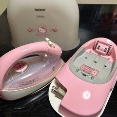 家電 ナショナルキティーちゃんアイロンピンク