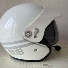 （引き取り者決まりました）飾り物用に！　古いジェット型ヘルメットの画像